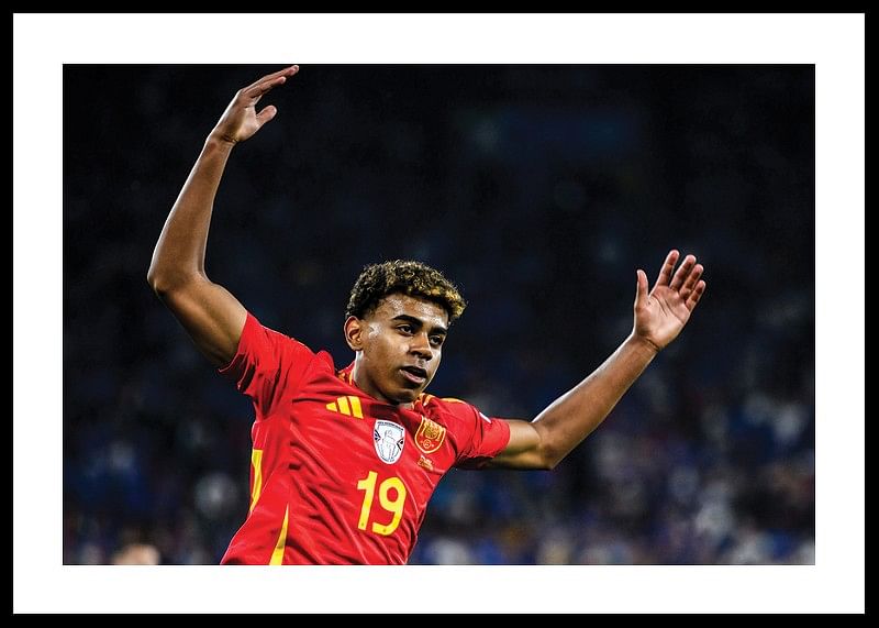 Lamine Yamal during the match against Italy in UEFA Euro 2024-12