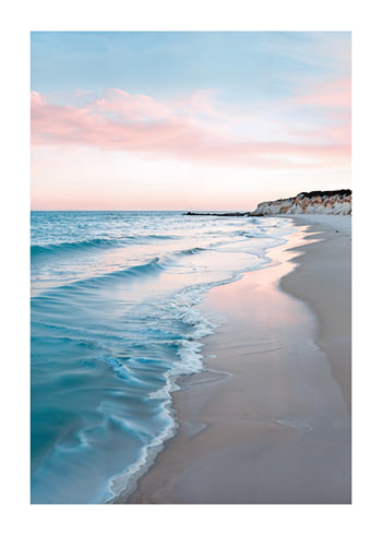 Poster Ocean In Pink And Blue