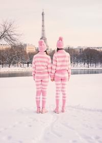 In Pajamas By The Eiffel Tower-3