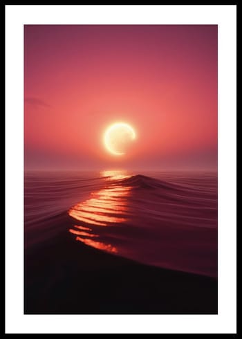 Poster Moon Setting