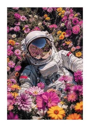 Poster Astronaut In Bloom