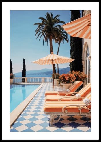 Poster Amalfi Coast Setting