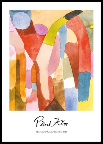 Poster Movement Of Vaulted Chambers By Paul Klee