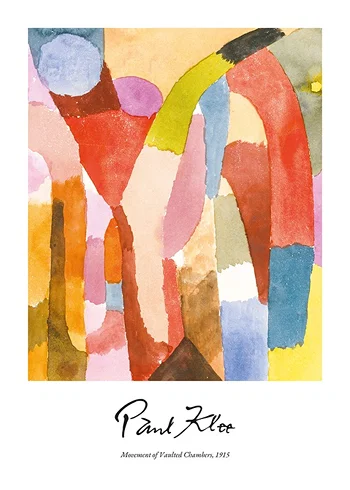 Poster Movement Of Vaulted Chambers By Paul Klee