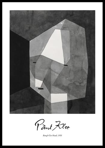 Poster Rough-Cut Head By Paul Klee