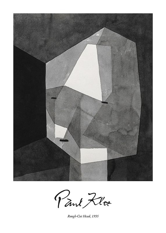 Plagát Rough-Cut Head By Paul Klee