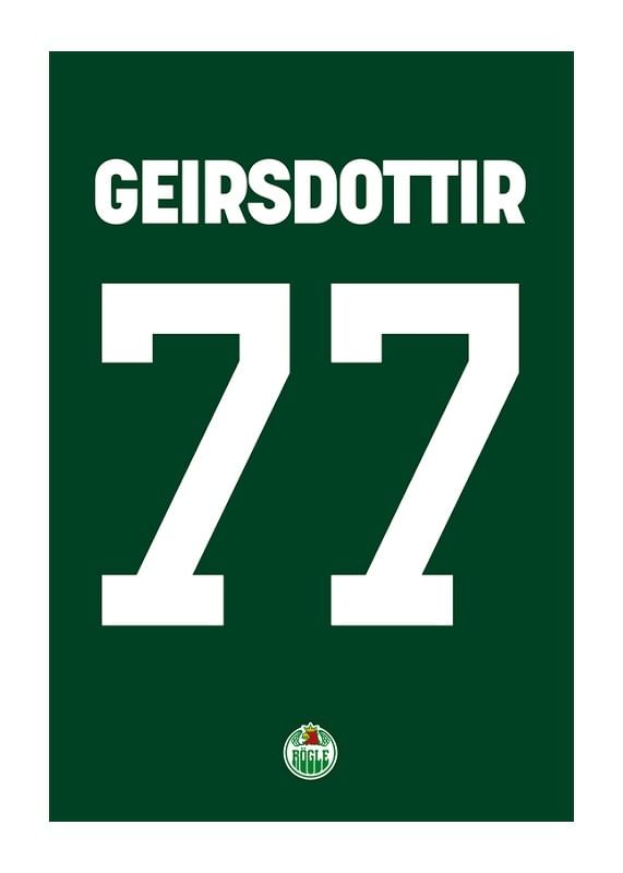 Poster Herborg Geirsdottir #77 Rögle BK 2023/2024