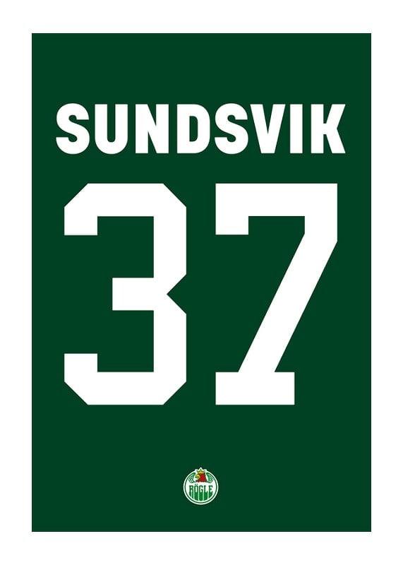 Poster Albin Sundsvik #37 Rögle BK 2023/2024
