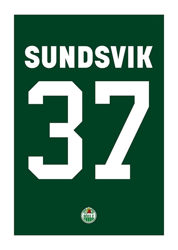 Poster Albin Sundsvik #37 Rögle BK 2023/2024