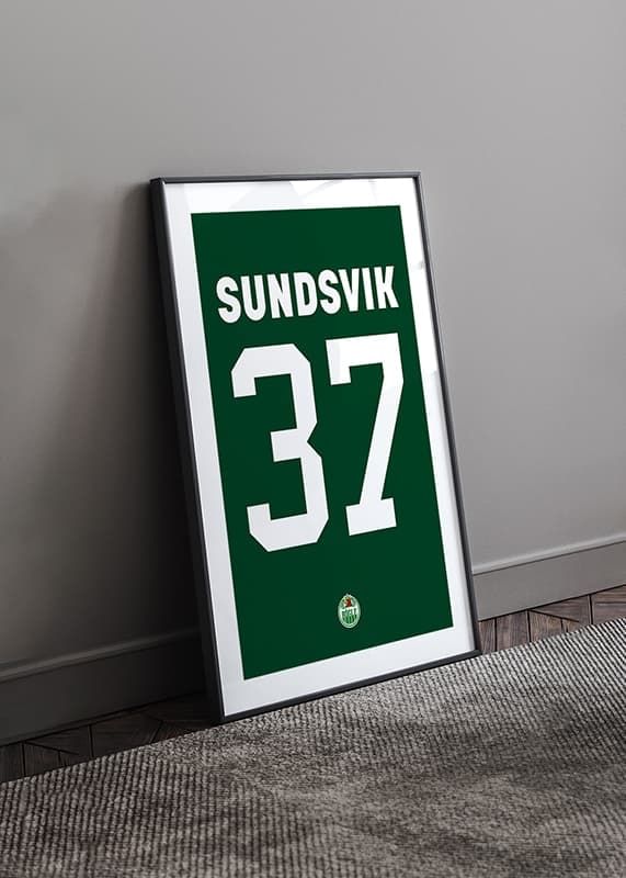 Poster Albin Sundsvik #37 Rögle BK 2023/2024 crossfade