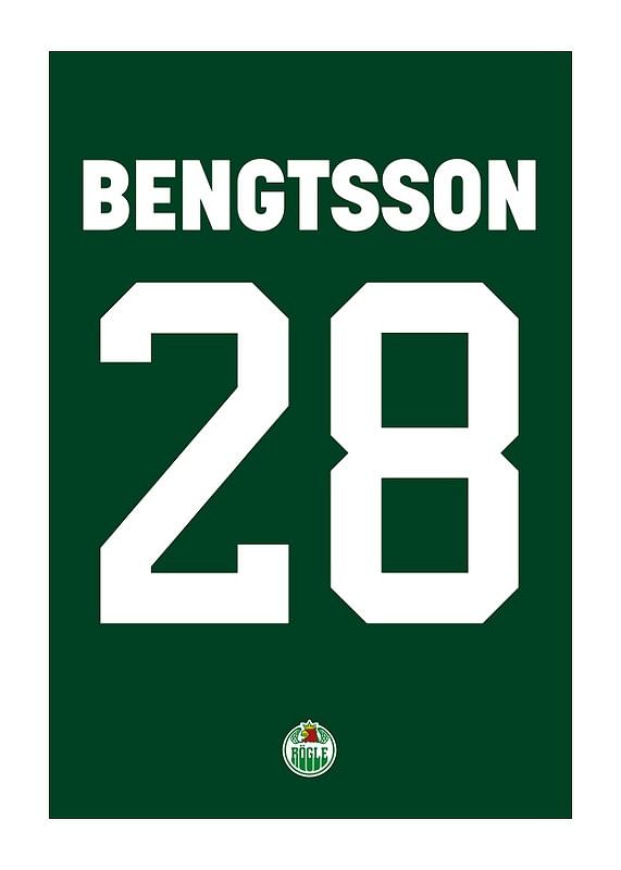 Poster Anton Bengtsson #28 Rögle BK 2023/2024