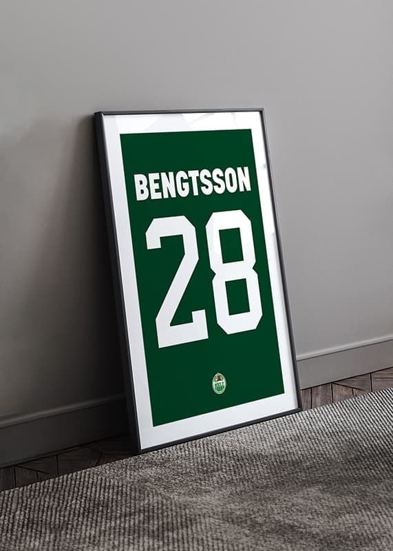 Poster Anton Bengtsson #28 Rögle BK 2023/2024 crossfade