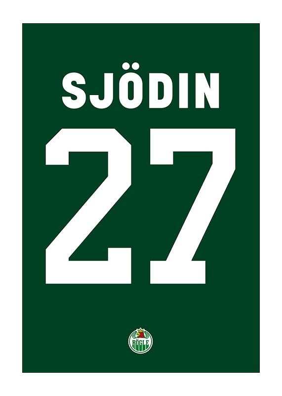 Poster Linus Sjödin #27 Rögle BK 2023/2024