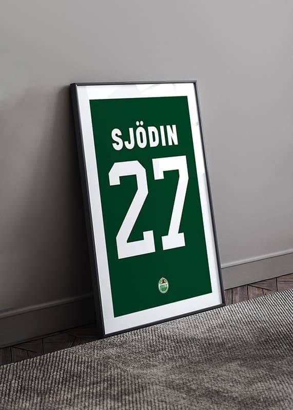 Poster Linus Sjödin #27 Rögle BK 2023/2024 crossfade