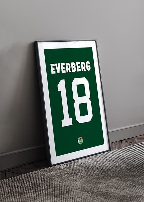 Poster Dennis Everberg #18 Rögle BK 2023/2024 crossfade