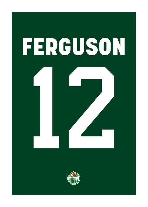Poster Brady Ferguson #12 Rögle BK 2023/2024