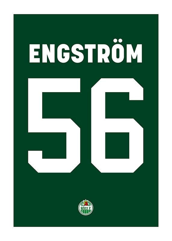 Poster Adam Engström #56 Rögle BK 2023/2024