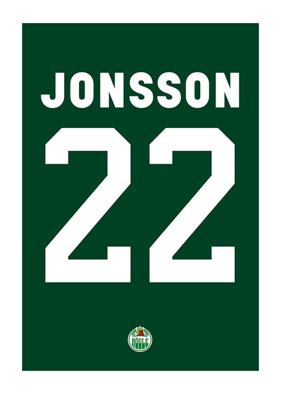 Poster Samuel Jonsson #22 Rögle BK 2023/2024