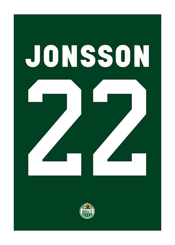 Poster Samuel Jonsson #22 Rögle BK 2023/2024