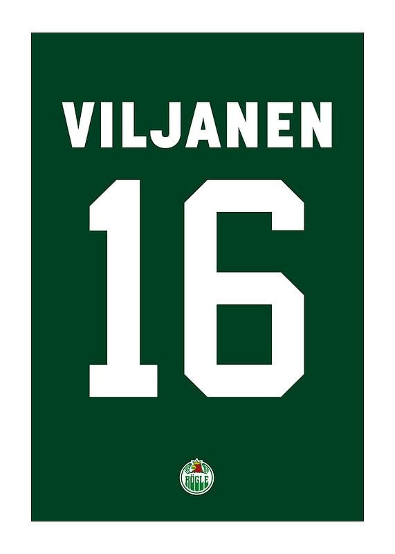 Poster Valtteri Viljanen #16 Rögle BK 2023/2024