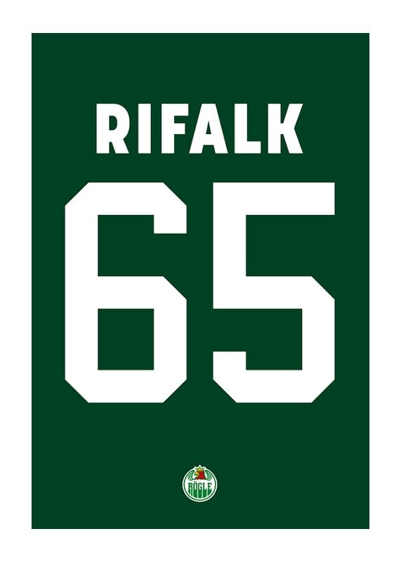 Poster Christoffer Rifalk #65 Rögle BK 2023/2024