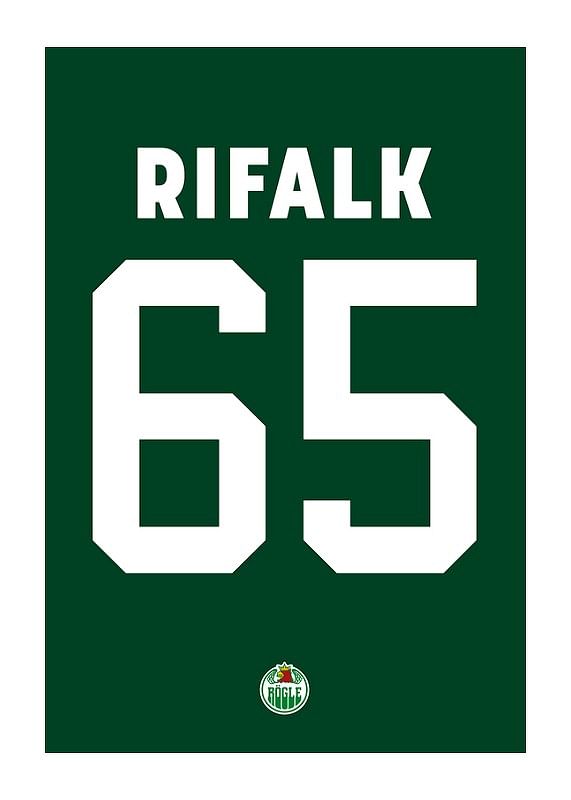 Poster Christoffer Rifalk #65 Rögle BK 2023/2024