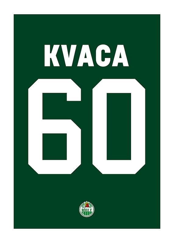 Poster Petr Kvaca #60 Rögle BK 2023/2024