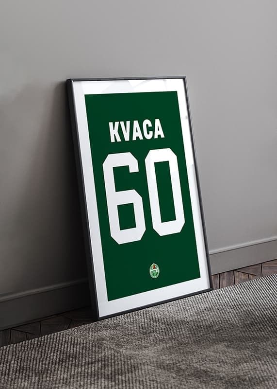 Poster Petr Kvaca #60 Rögle BK 2023/2024 crossfade