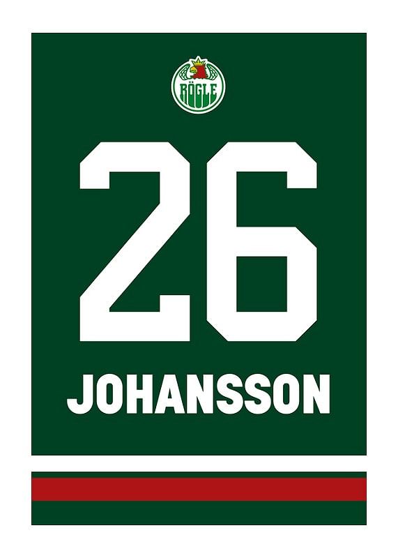 Poster Legendar #26 Jakob Johansson Rögle BK