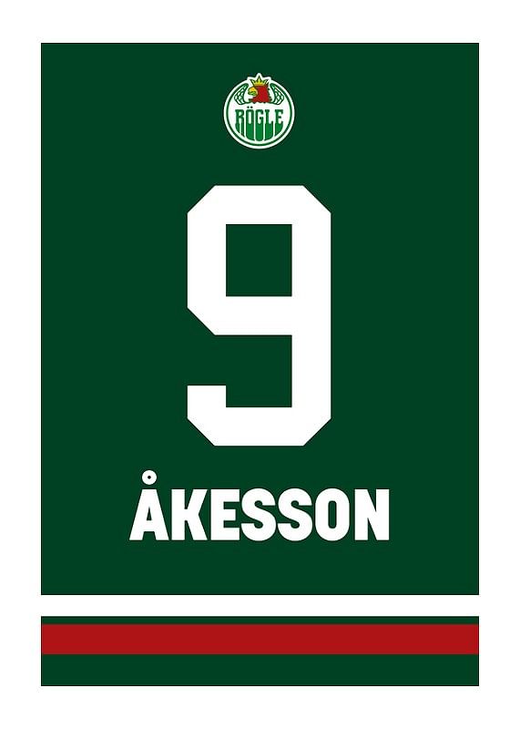 Poster Legendar #9 Lennart Åkesson Rögle BK