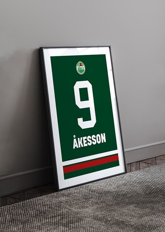 Poster Legendar #9 Lennart Åkesson Rögle BK crossfade