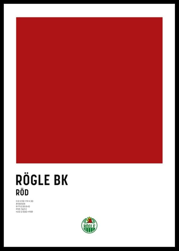 Poster Rögle BK Röd