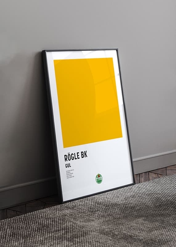 Poster Rögle BK Gul crossfade