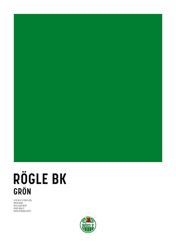 Poster Rögle BK Grön
