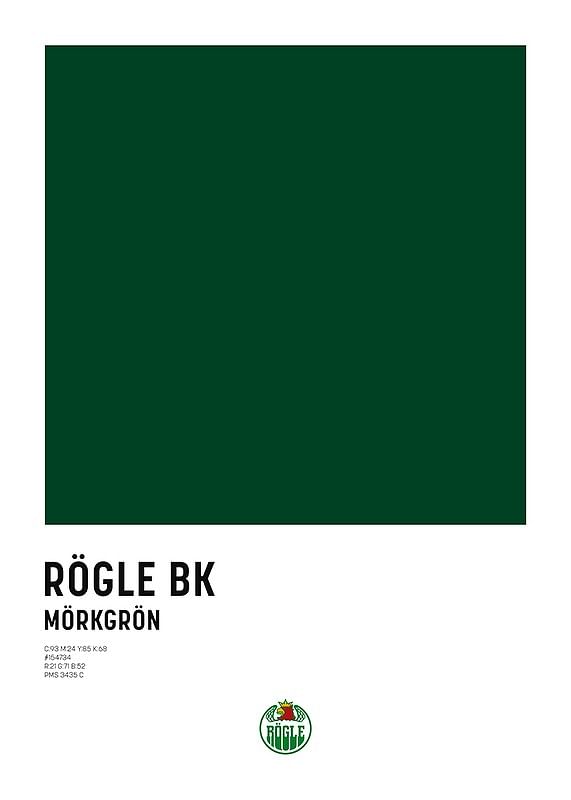 Poster Rögle BK Mörkgrön