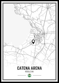 Rögle BK Catena Arena Ängelholm Karta B&W-0