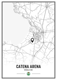 Rögle BK Catena Arena Ängelholm Karta B&W-1