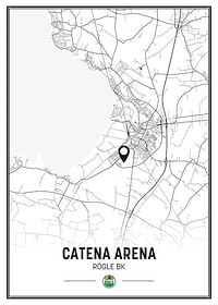 Rögle BK Catena Arena Ängelholm Karta B&W-1