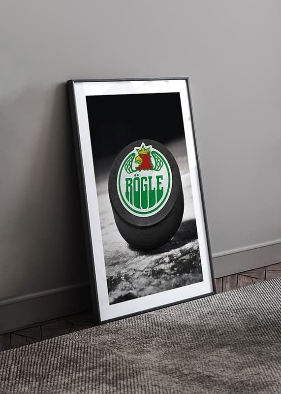 Poster Rögle BK Hockeypuck crossfade