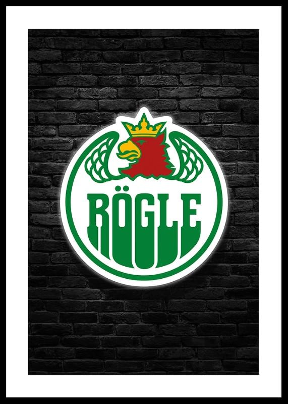 Poster Rögle BK Brick Wall