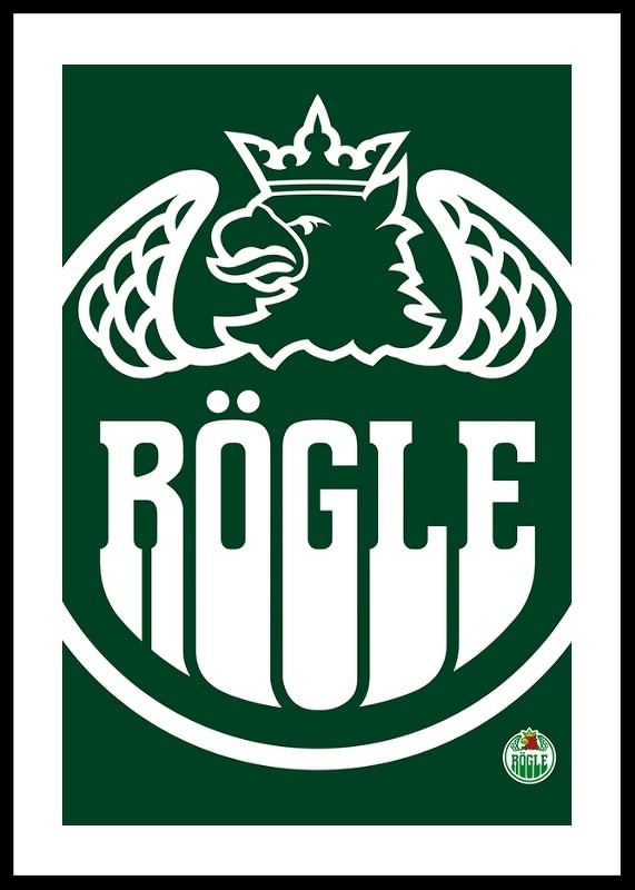 Poster Rögle BK Logo Enfärg