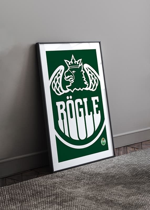 Poster Rögle BK Logo Enfärg crossfade