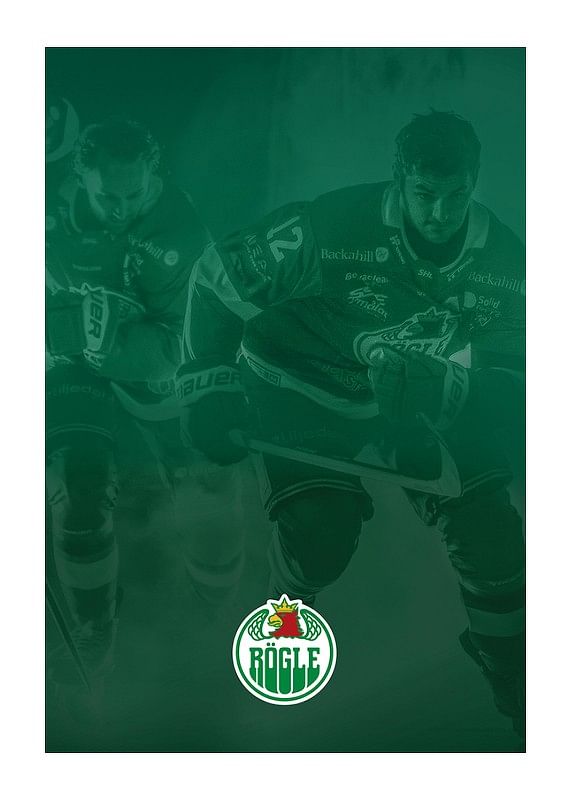 Poster Rögle BK Green Hue