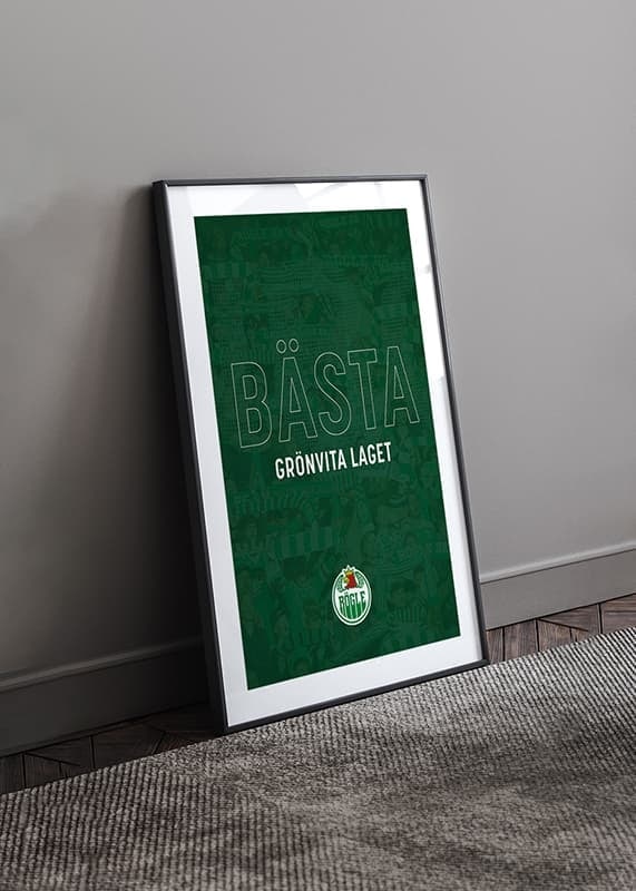 Poster Rögle BK Bästa Grönvita Laget No2 crossfade