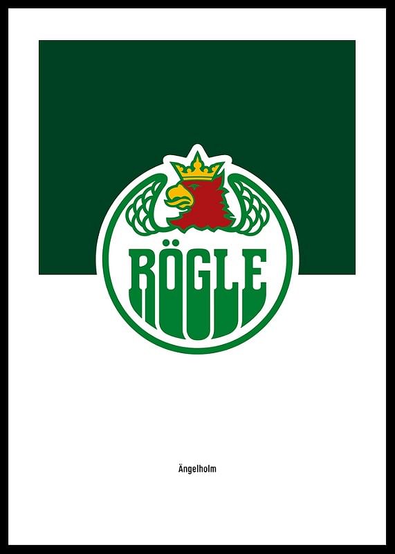 Rögle BK Logo Grön & Vit-12