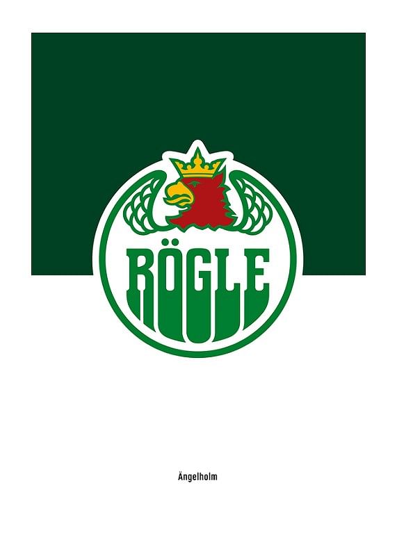 Rögle BK Logo Grön & Vit-12