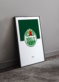 Rögle BK Logo Grön & Vit-4