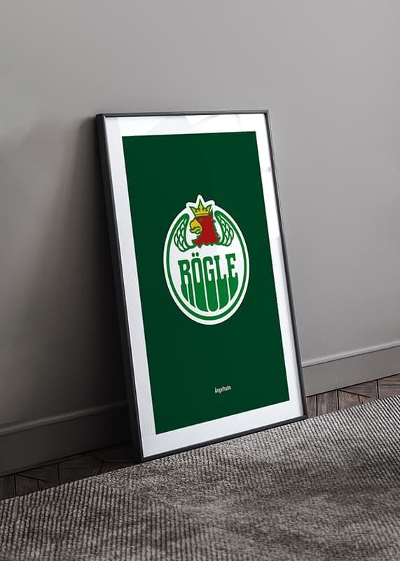 Poster Rögle BK Logo Grön crossfade