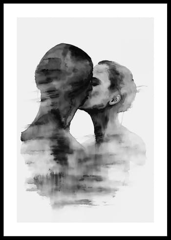 Plakat Monochrome Kiss