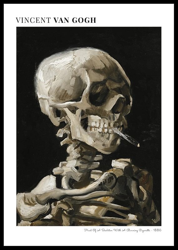 Head Of A Skeleton By Vincent Van Gogh-12